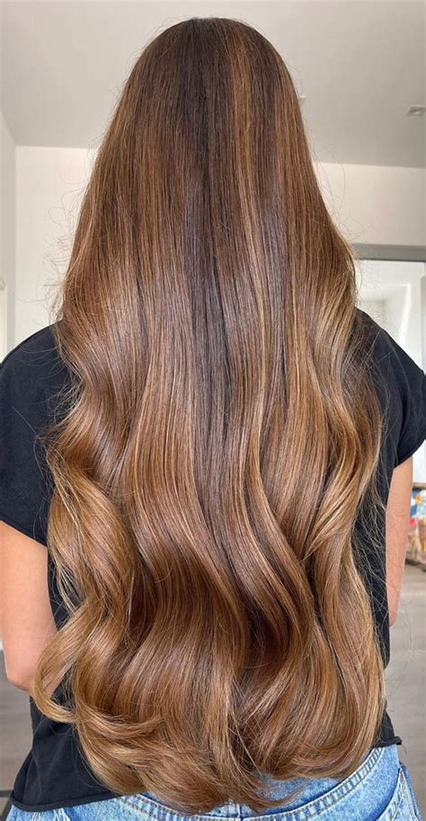 30 Cute Ways To Wear Brown Hair This Autumn 2021 Brown Caramel Long Hair