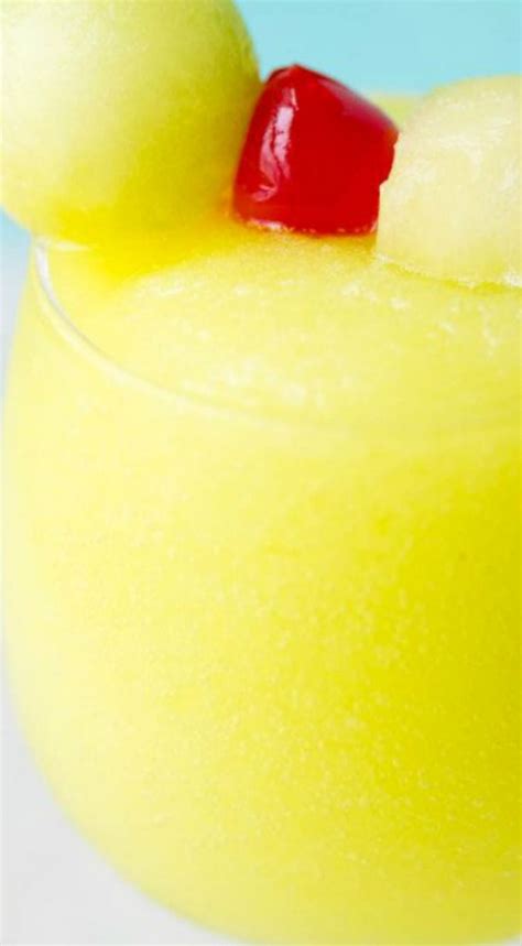 Spiked Melon Ball Slushies ~ Made With Freshly Frozen Honeydew Melon
