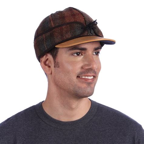 Shop Stormy Kromer Plaid Leather Brim Cap Free Shipping Today