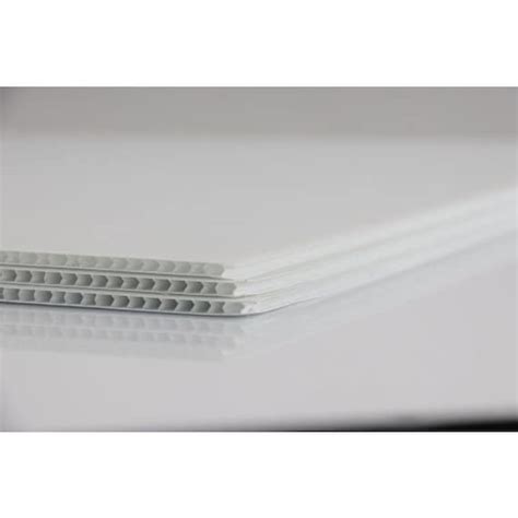 White 4mm Corrugated Plastic Sheet 24 X 18 Etsy