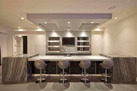 17 Sleek Modern Home Bar Counter Designs