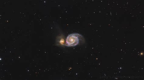 M51 The Whirlpool Galaxy In Halrgb Astrophotography