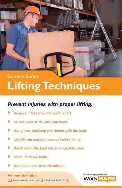 Pdf General Safety Lifting Techniques Worksafe Centerworksafecenter