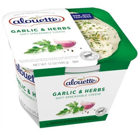 Alouette Garlic Herbs Soft Spreadable Cheese Oz Frys Food Stores