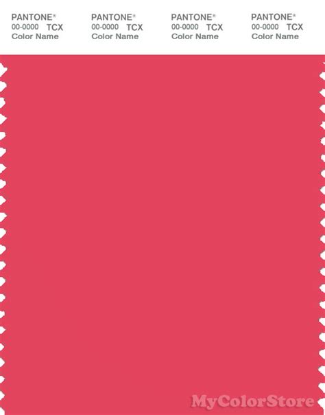 Pantone Smart 17 1755 Tcx Color Swatch Card Pantone Paradise Pink