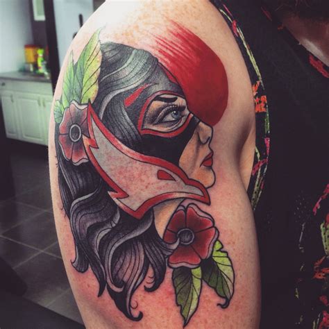 luchadora by lisa adept tattoo halifax ns tattoos