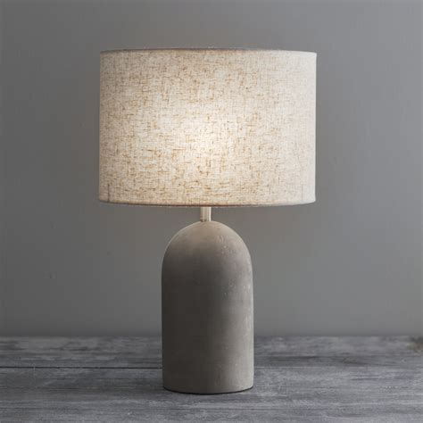 Buy Garden Trading Millbank Bullet Table Lamp - Polymer Concrete | Amara