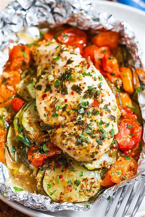 No dry, flavorless chicken here—you'll want to make everything from crispy cutlets to flavorful soups. Honey Dijon Chicken and Veggies Foil Packs in 2020 (With ...