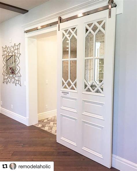 Barn doors are a great way to channel the farmhouse decor and benefit from maximized space as well. Instagram | Pantry design, Home, Interior barn doors