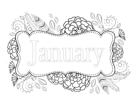 Free January Coloring Pages Printable