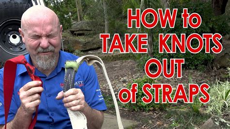 A Trick To Take Knots Out Of Straps Rope Or Pretty Much Anything Youtube