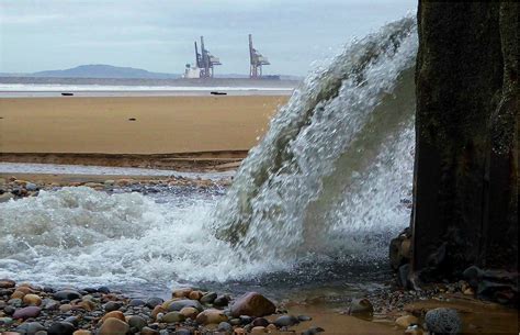 Morfa Sands The Outfall Pours Out All Sorts Of Stuff Brian