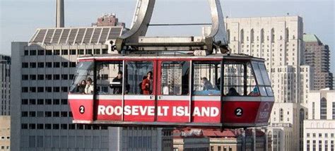 Téléphérique à New York Le Roosevelt Island Tramway Vue New York