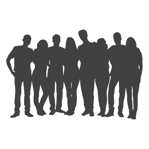 People Group Silhouette Transparent Png And Svg Vector File