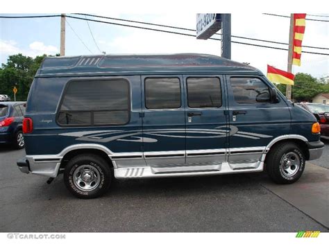 2001 Dark Spruce Green Metallic Dodge Ram Van 1500 Passenger Conversion