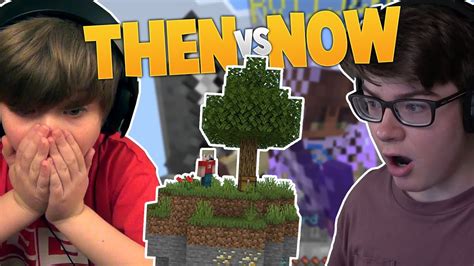 Ethan Gamer Then Vs Now Minecraft Skywars Youtube
