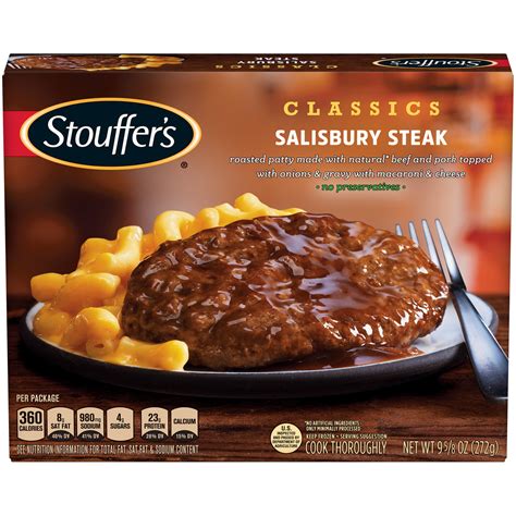 Stouffers Classics Salisbury Steak With Macaroni And Cheese Frozen