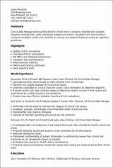 Clinical Laboratory Manager Resume Pictures