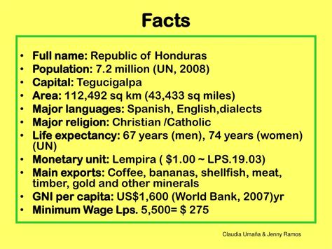 Ppt Honduras Country Report Powerpoint Presentation Free Download