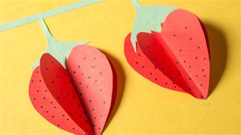 Diy For Kids Paper Strawberry Art Ideas By Craftikids Strawberry