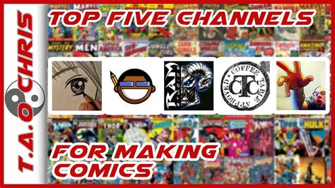 Top 5 Youtube Channels For Creating Comics Comics How To Make Comics