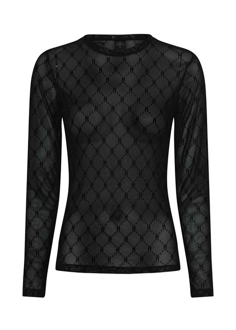 Køb Hype The Detail Logo Mesh Bluse Black Hos Anthondk