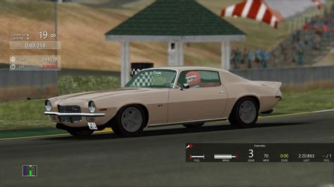 Assetto Corsa Time Trial Session Chevy 1970 Camaro At Road Atlanta 2017