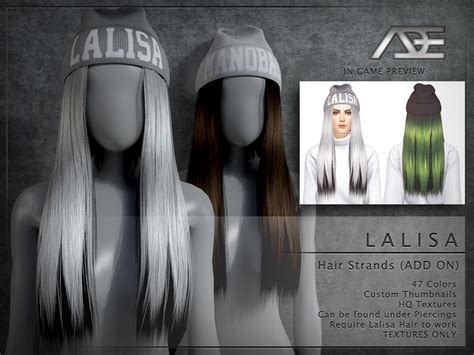 Lalisa Hair Strands Add On The Sims 4 Catalog