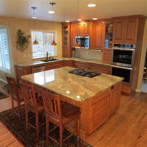 Home > granite > granite countertops: Hickory Cabinets With Granite Countertops - BSTCountertops