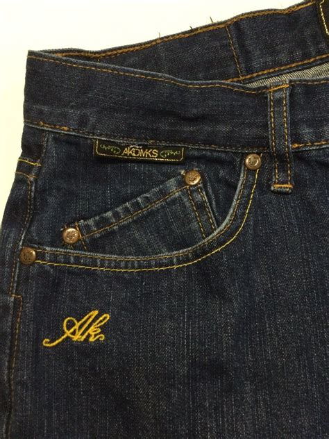 Akademiks Akdmks Jeans Baggy Fit Embroidered Pockets Gem