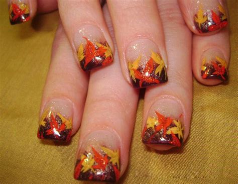 9 Easy Thanksgiving Nail Art Designs With Images Style At Life