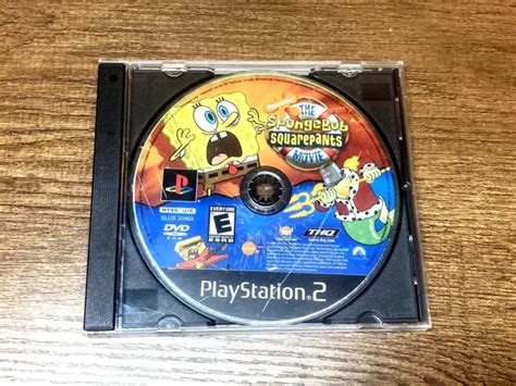 Spongebob Squarepants Movie Ps2 Game Sony Playstation 2 2004 Disc Only