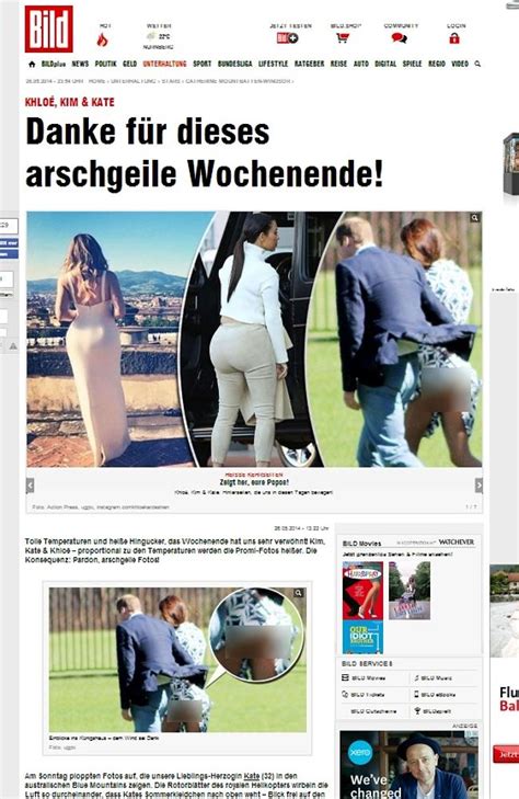 German Tabloid Bild Publishes Picture Of Kate Middletons Bum The Advertiser