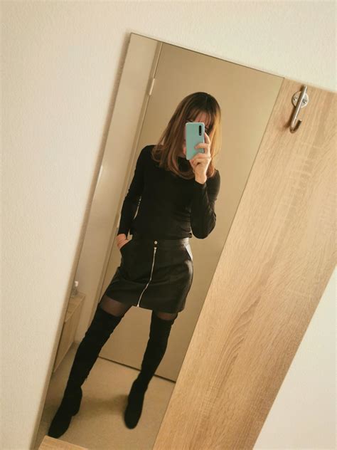 Another Outfit With The Thigh Highs ~ Im In Love With These Boots