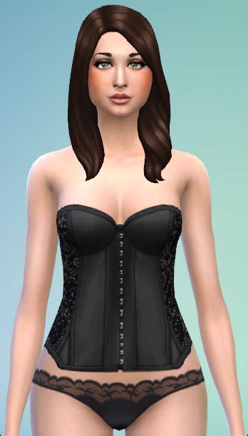 Mod The Sims Lace Corset In 5 Colours