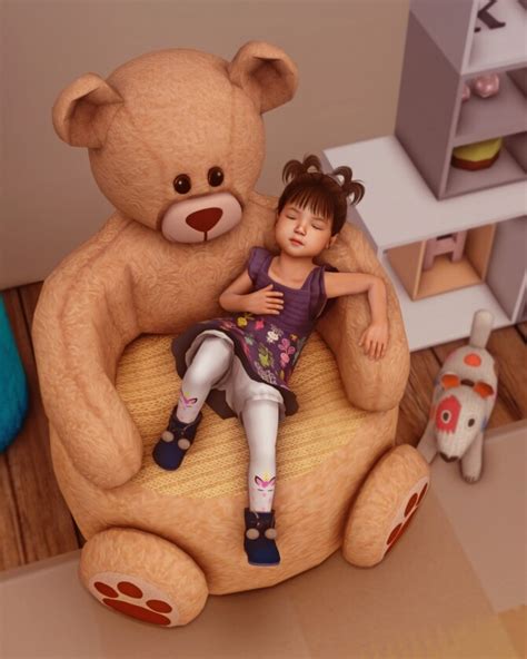 Teddy Bear Chair Poses For Toddlers At Katverse Sims 4 Updates