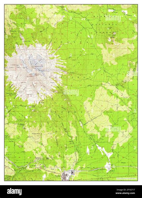 Shasta California Map 1954 162500 United States Of America By