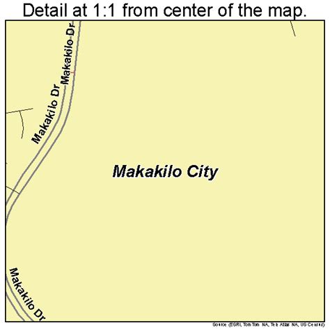 Makakilo City Hawaii Street Map 1547750