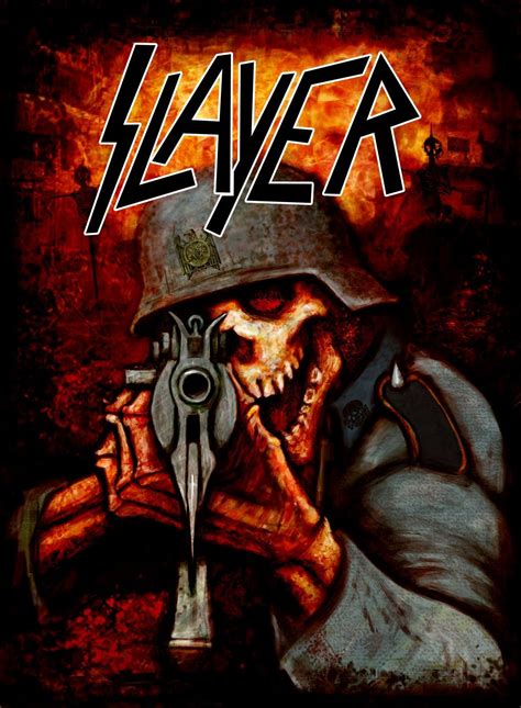 Slayer Poster Art Print Metal Music Slayer Entertainment Memorabilia