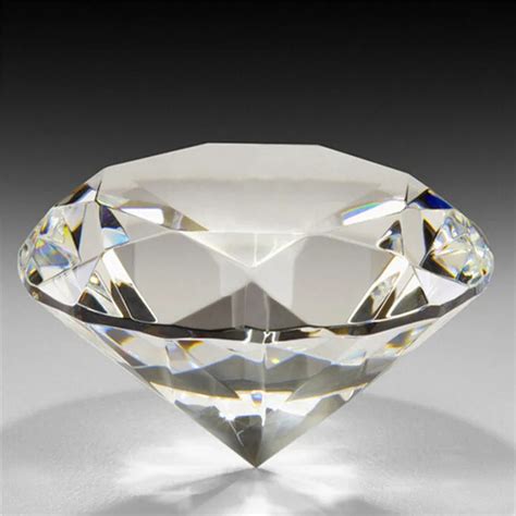 60mm236inch Diamond Clear Crystal Faceted Cut Shape Paperweights