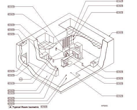 Ct Scan Room Detail Isometric Drawing In Dwg Autocad File Cadbull