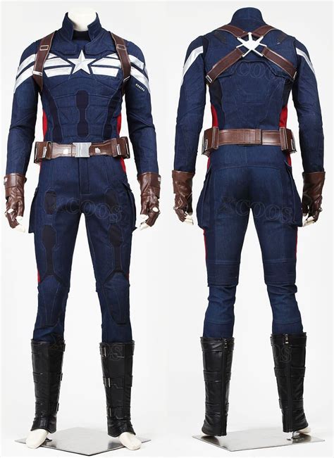 Captain America The Winter Soldier Steve Rogers Cosplaycostume Uniform