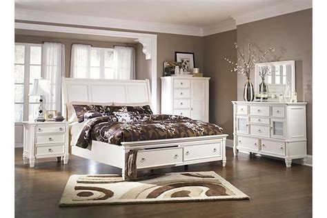 Bedroom sets and suites for sale in a variety of styles like luxury, elegant, modern, storage, wood, metal, and. White Prentice Nightstand View 2 | Sleigh bedroom set ...