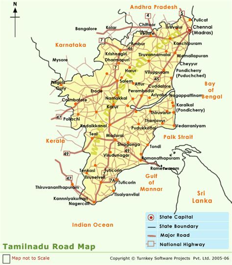 Change a view mode between scheme and satellite photos. Tamilnadu Road Map,Map Tamilnadu Road India