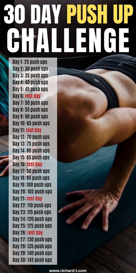 The Day Push Up Challenge For Upper Body Strength Push Up Workout