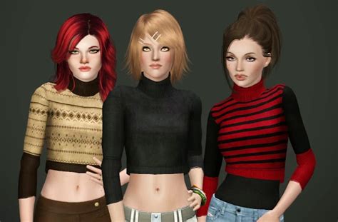My Sims 3 Blog Knitted Crop Sweater By Nygirl