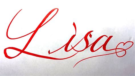 Lisa Name Signature Calligraphy Status Moderncalligraphy Cursive