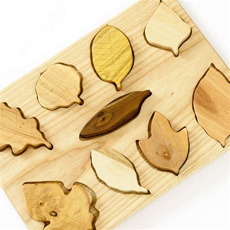 Wooden Leaf Puzzle By Sarah And Bendrix Kids