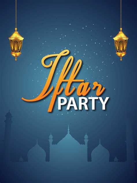 Iftar Party Celebration Poster 2194757 Vector Art At Vecteezy