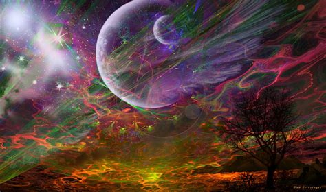 Planet X Fantasy Landscape Space Artwork By Dms By Danmarcreations On